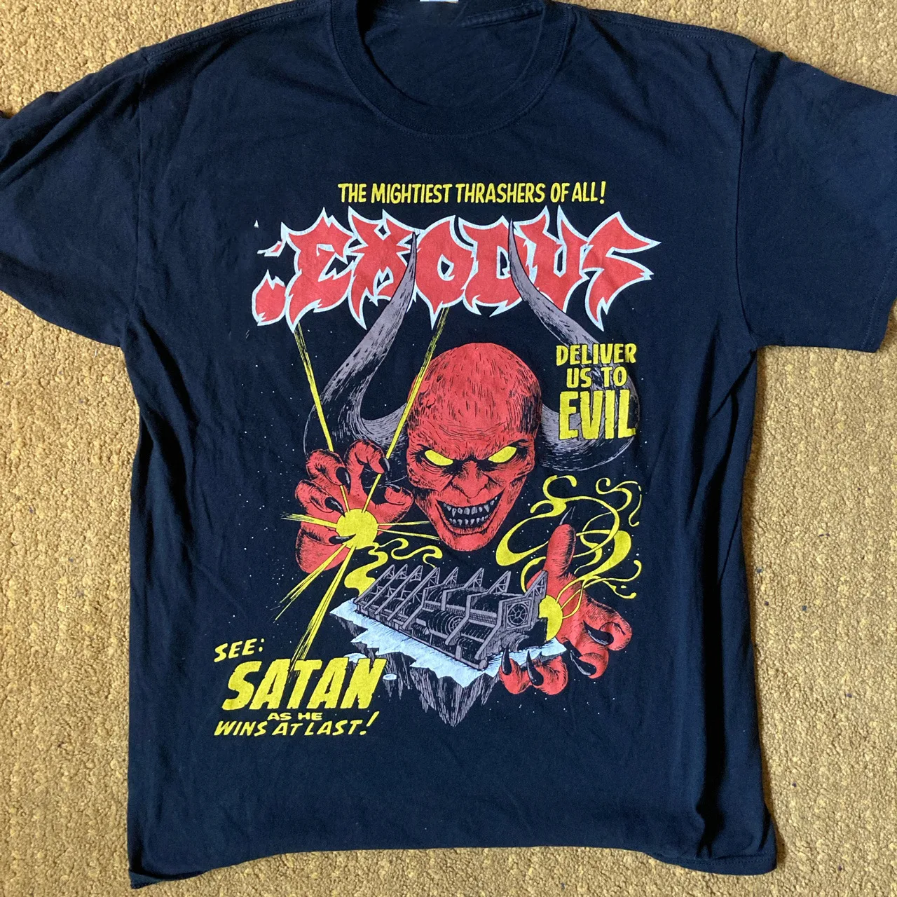 Редкая экзодусная черная футболка всех размеров AA502