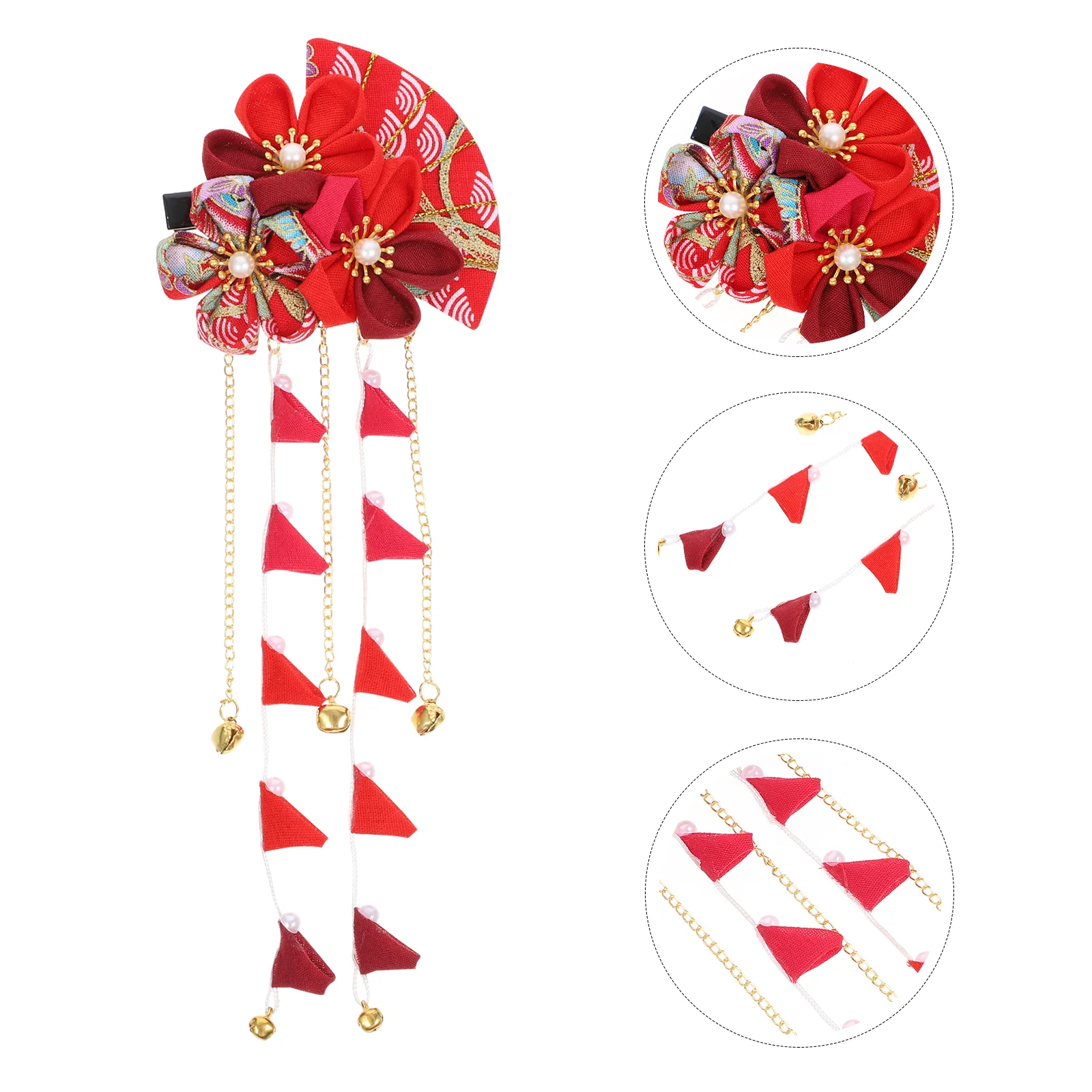 

Hair Japanese Tassel Flower Accessories Hairpin Clips Kimono Clip Hairpins Bridal Barrettes Vintage Style Pins Women Hanfu