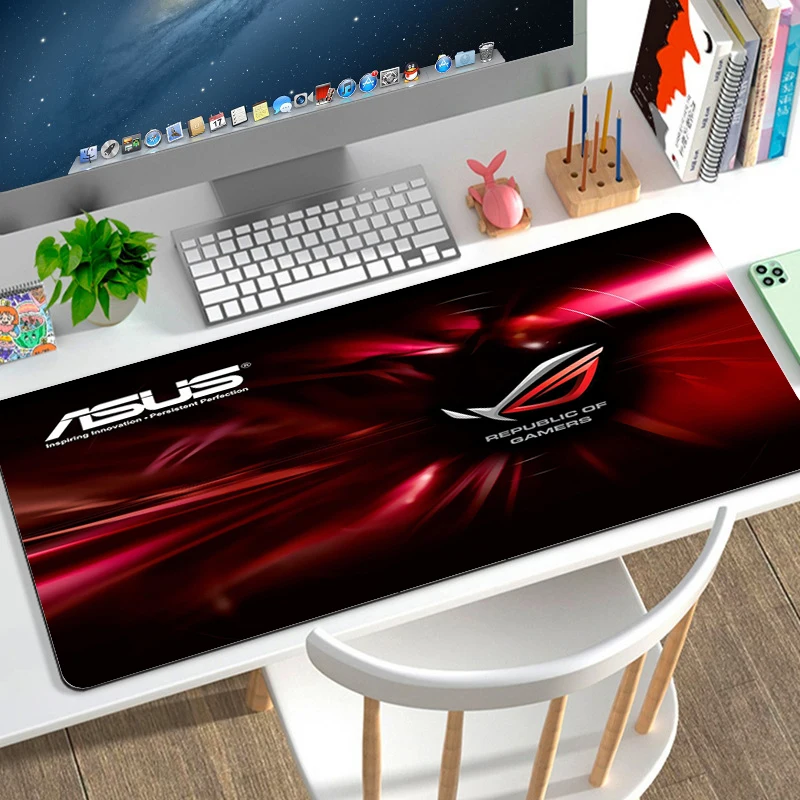 

Mousepad Gamer ASUS ROG Non-slip Mat Mouse Gaming Accessories Keyboard Pad Mausepad Deskmat Mats Pc Cabinet Mause Laptops Pads
