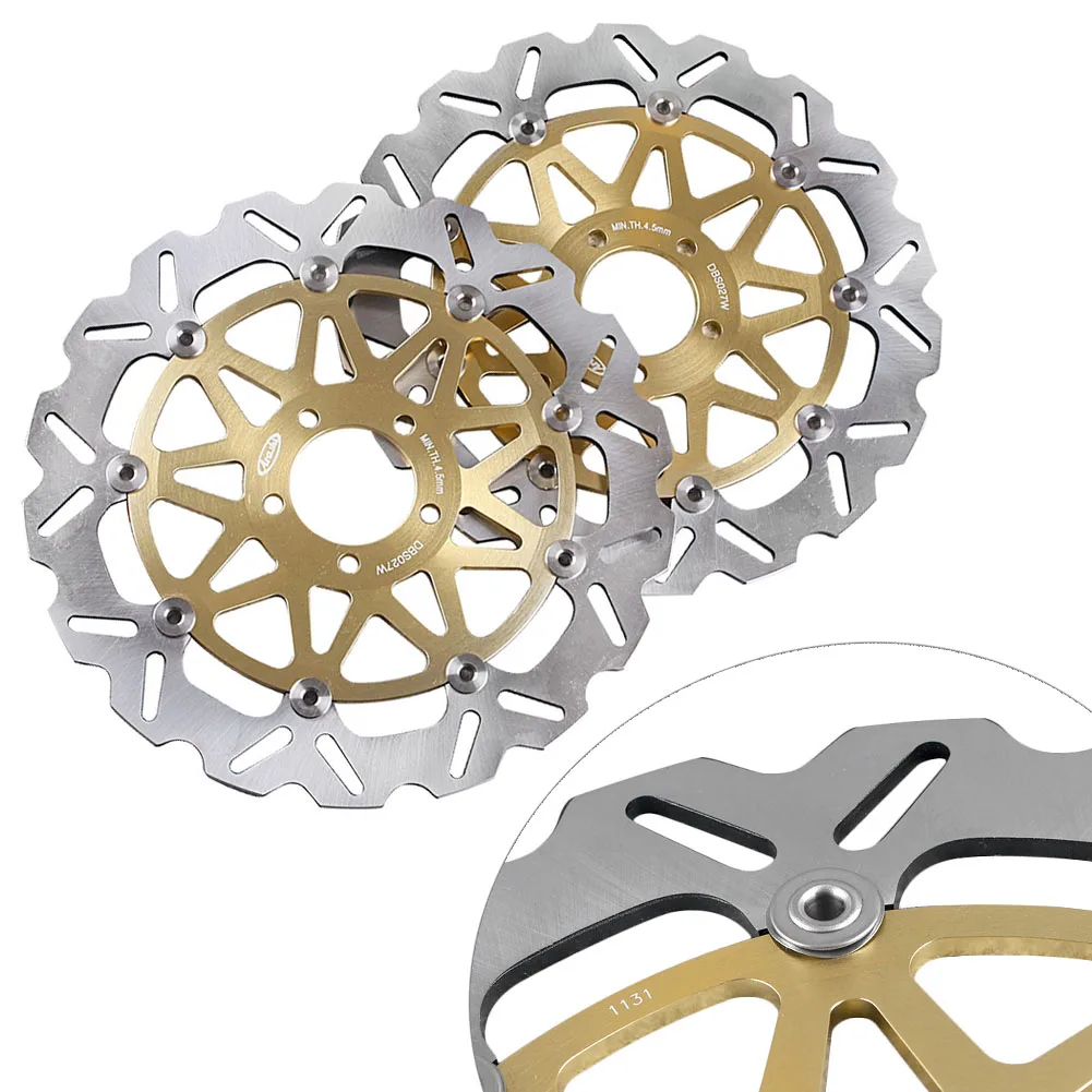 2 шт. мотоциклетные передние тормозные диски роторы для Kawasaki ZX7R ZX7RR ZX9R ZX12R ZXR750L ZXR750R