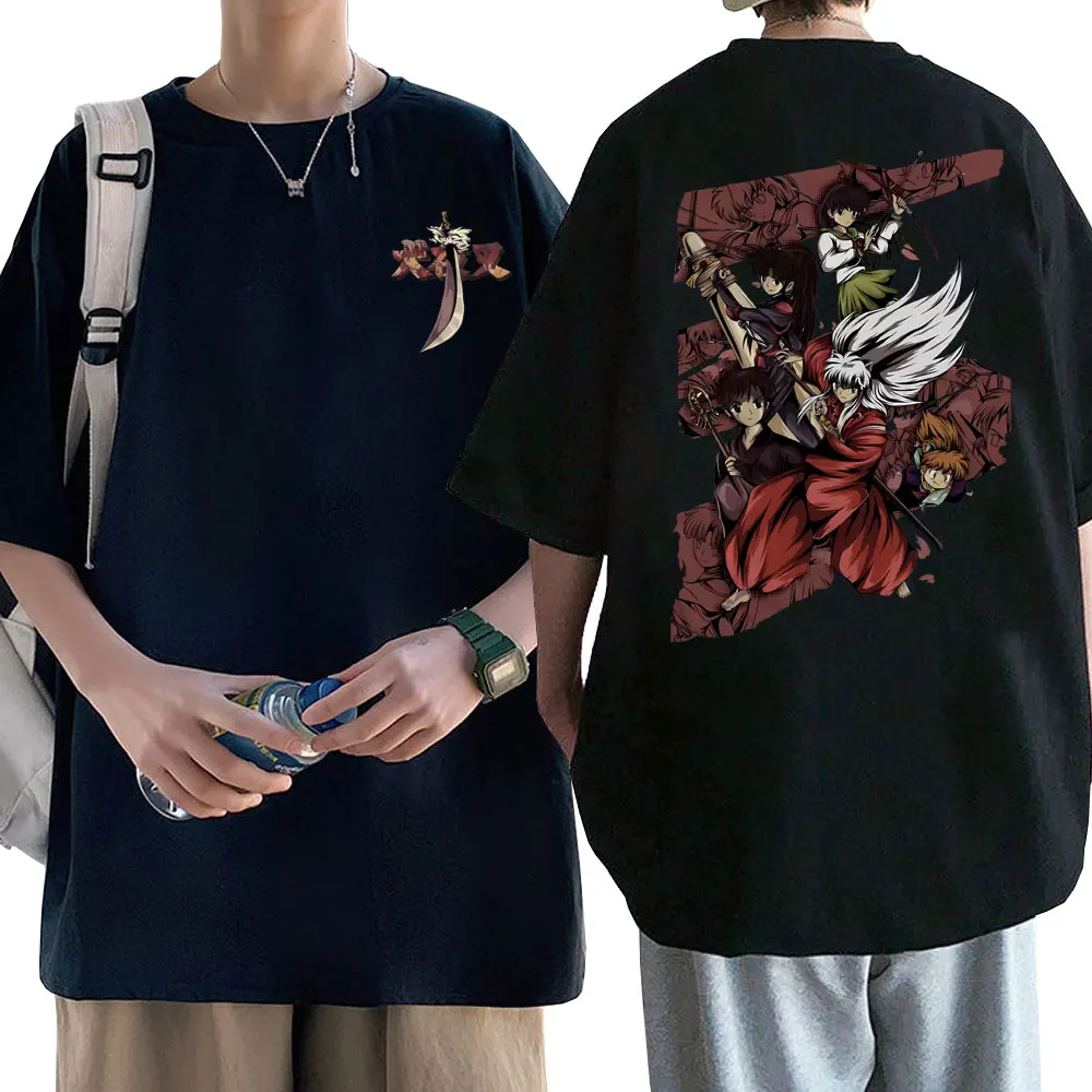 

Japanese Anime Inuyasha Higurashi Kagome Graphics T-shirt Men Women Manga Gothic Short Sleeve Tees Male Loose Oversized T Shirt