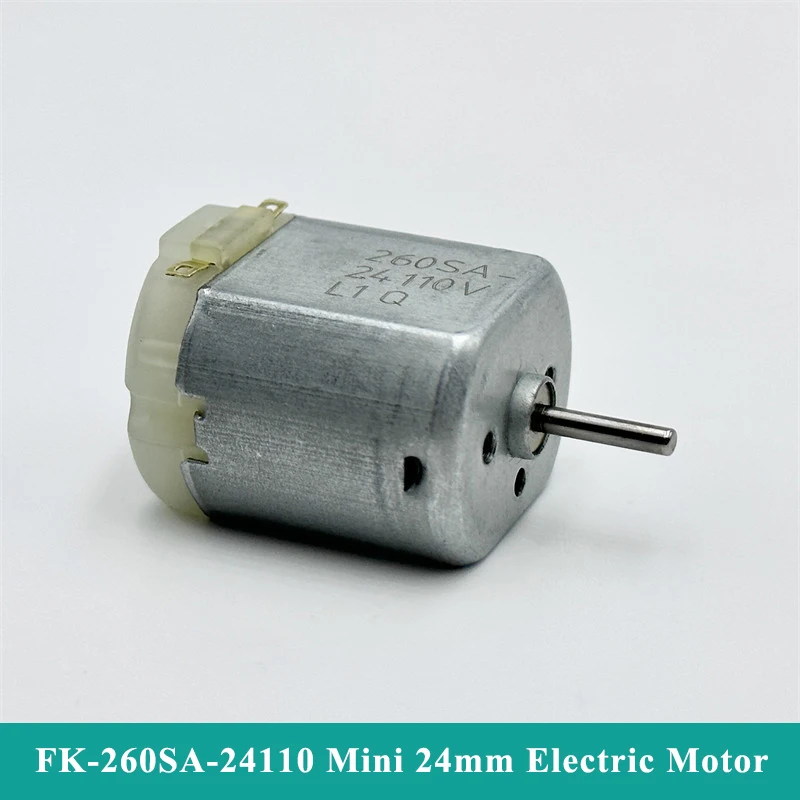 Фото Миниатюрный плоский двигатель FK-260SA-24110, DC3.7V-7.2V, с угольными щетками, сильным магнитом, для DIY-проектов, хобби, игрушек, моделей, электробритв/триммеров. №1