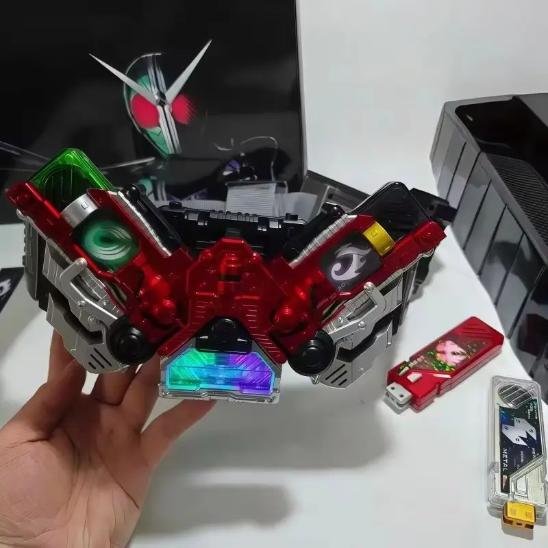 Фото Пояс-трансформер Kamen Rider CSM W 2.0 с двойным режимом работы, инфракрасной связью, поддержкой памяти Gaia и памяти DX, классическая коллекционная игрушка-подарок №2