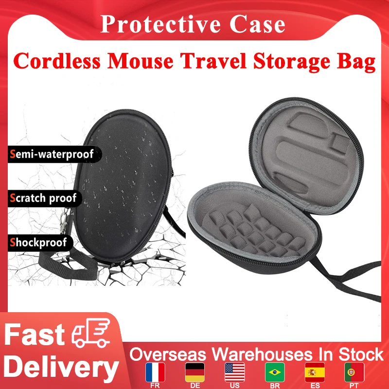

Shockproof Hard Mouse Case Compatible with for Logitech MX Master 3 G602 G700S Cordless Gaming Mouse Travel Storage Bag