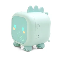 kids alarm clock cute dinosaur digital alarm clock for kids bedside clock childrens sleep trainier wake up night light relojes