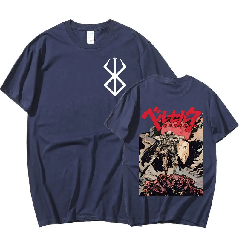 

Japanese Anime Berserk Guts Skull Knight T Shirt Men's Cool Manga Graphic Vintage T-shirt Streetwear T-shirts Hip Hop Tees Tops