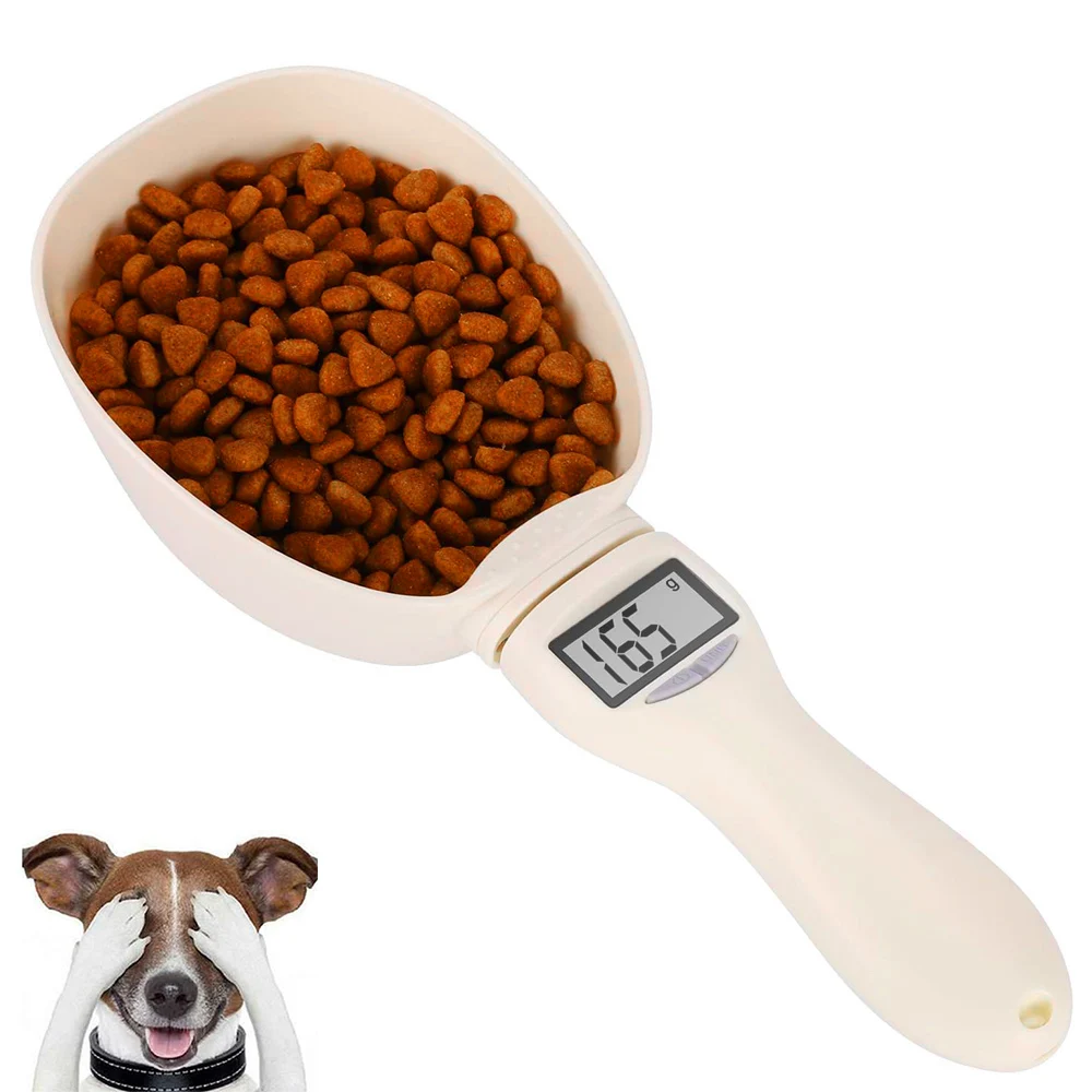 

250ml Pet Food Scale Cup Dog Cat Feeding Bowl Portable Electronic Weighing Meter Kitchen Measuring Spoon with LED Display Feeder