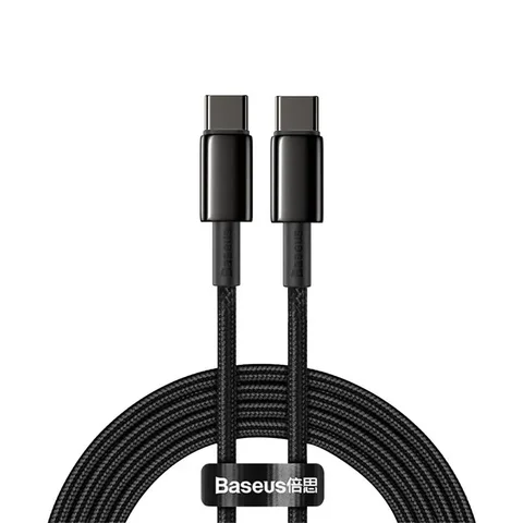 Baseus 100 Вт USB C к USB Type C Кабель USB-C для быстрой зарядки данных USBC Type-C PD Кабель для iPhone 17 Pro Max MacBook iPad Xiaomi