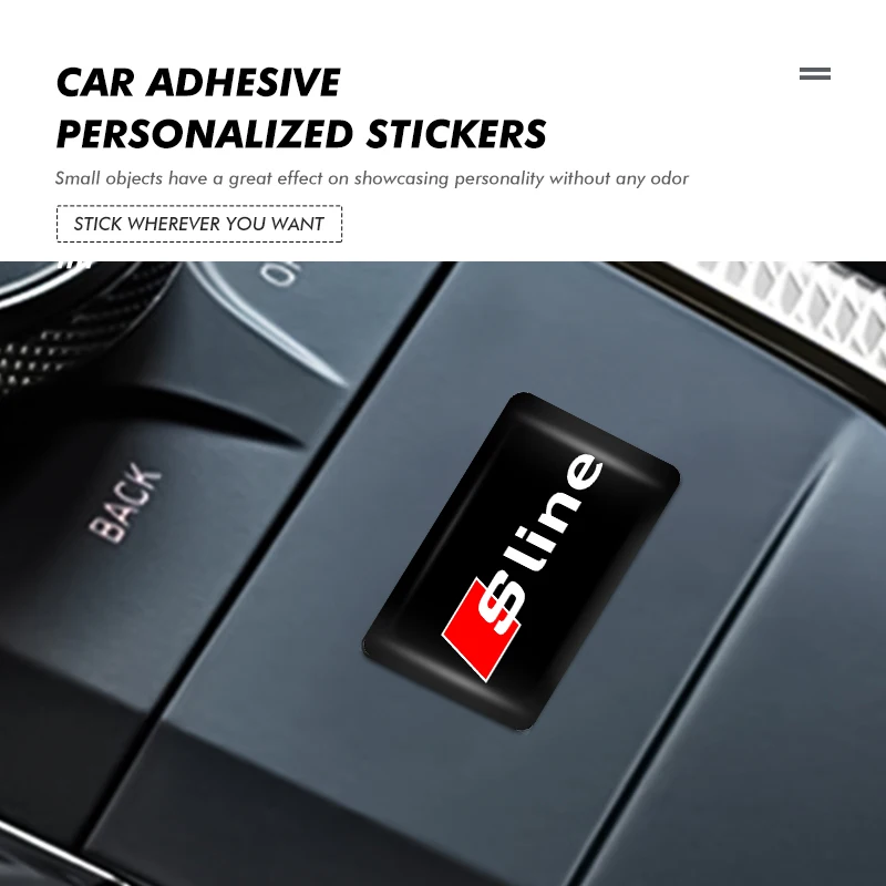 Автомобильные водонепроницаемые наклейки с логотипом для Audi A3 Q3 A4L Q5L Q2L R8 RS A6L S Line