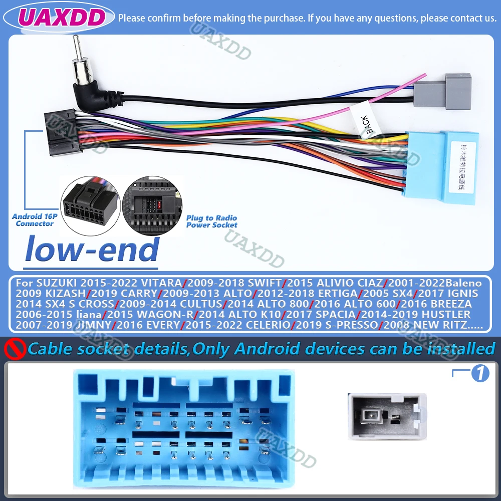 

Жгут кабелей для Suzuki vitara swift sx4 ignis jimny alivio Culture S liana wagr ertiga spresso alto Ssang yong Korando rexton