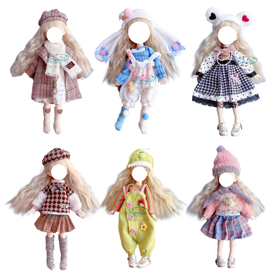 Vêtements d'uniforme Jk pour poupée Bjd  jupe de 30 cm  vêtements de bricolage  costume décontracté