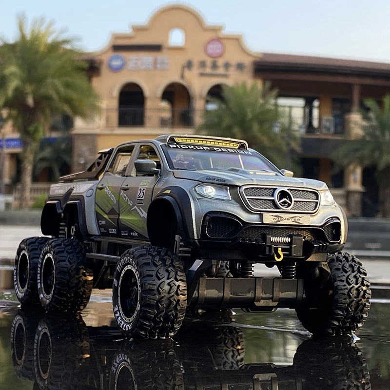 Модель автомобиля из сплава в масштабе 1:28 X-Class Exy 6*6 Модифицированная