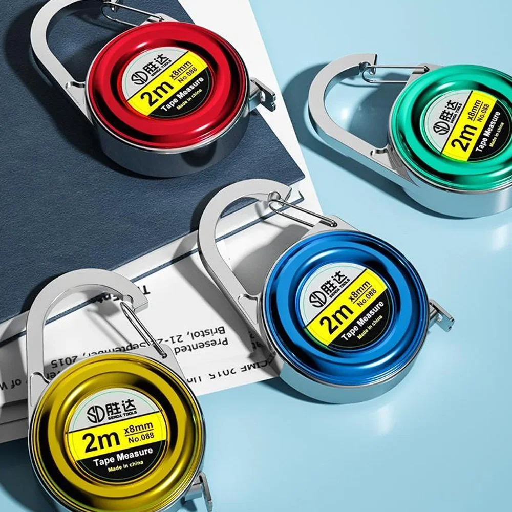 2-метровая маленькая рулетка мини-брелок линейки многофункциональные со