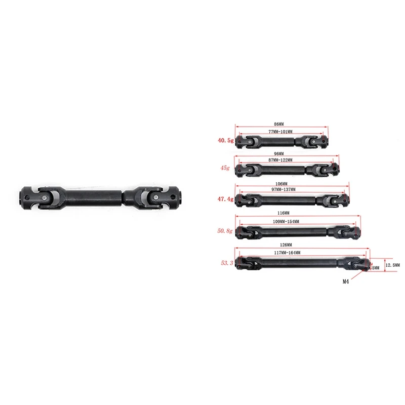 

Тяжелый приводной вал для 1/10 RC Crawler Car Axial SCX10 90046 AXI03007 TRAXXAS TRX-4 Redcat Gen8 D90 TF2