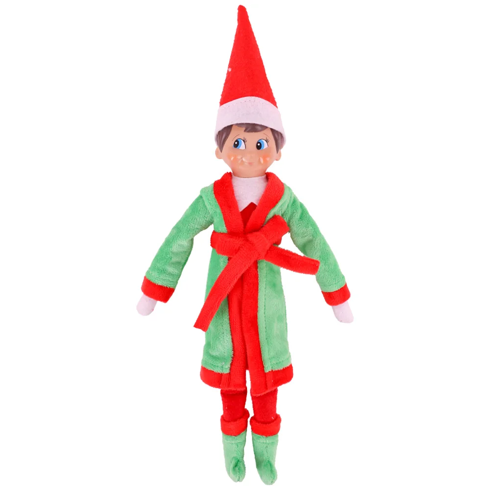 

Christmas Elf Stuffed Elf Accessory Pajamas Sleeping Bag Eye Mask Cloak Kawaii Snowman Christmas Tree Outfit Doll Clothes Toys
