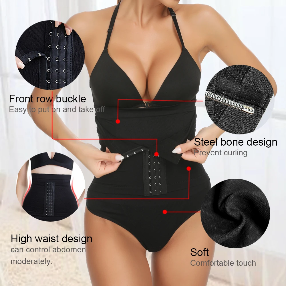 SEXYWG High Waist Thong Shapewear Women Thong Body Shaper Tummy Control Panties Shapewear Thong Panties