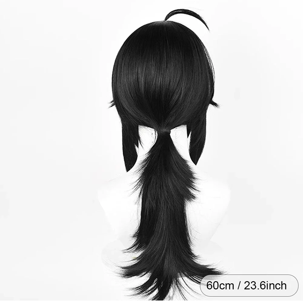 Zenless Zone Zero Grace Howard парик синтетический длинный прямой черный многослойный игровой