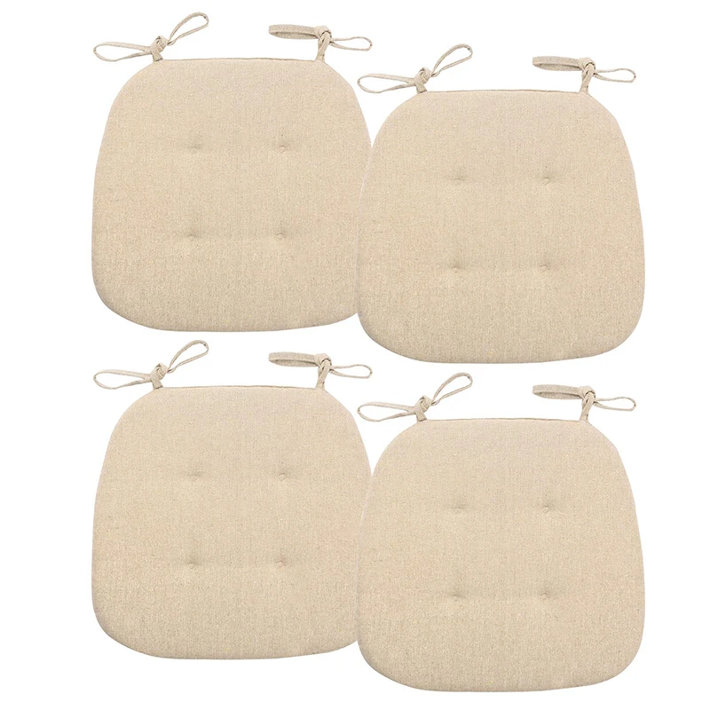 Подушка на стул для обеденного стола утолщенный дышащий в форме подковы из