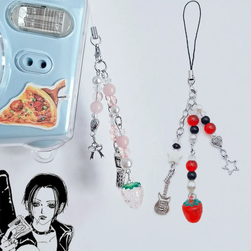 Брелок для ключей из акрилового сплава с бусинами