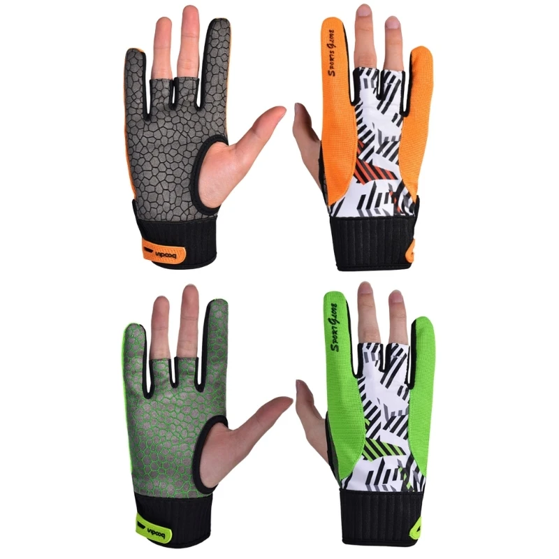 

1 Pair Bowling Wrist Brace Gloves Men Bowling Gloves Compression Biking Gloves