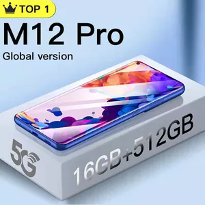 Global Version M12 Pro Smartphones 5G Phone 16+1T Cellphone 10Core Mobile Phones Andriod10 6000mAh G in Pakistan