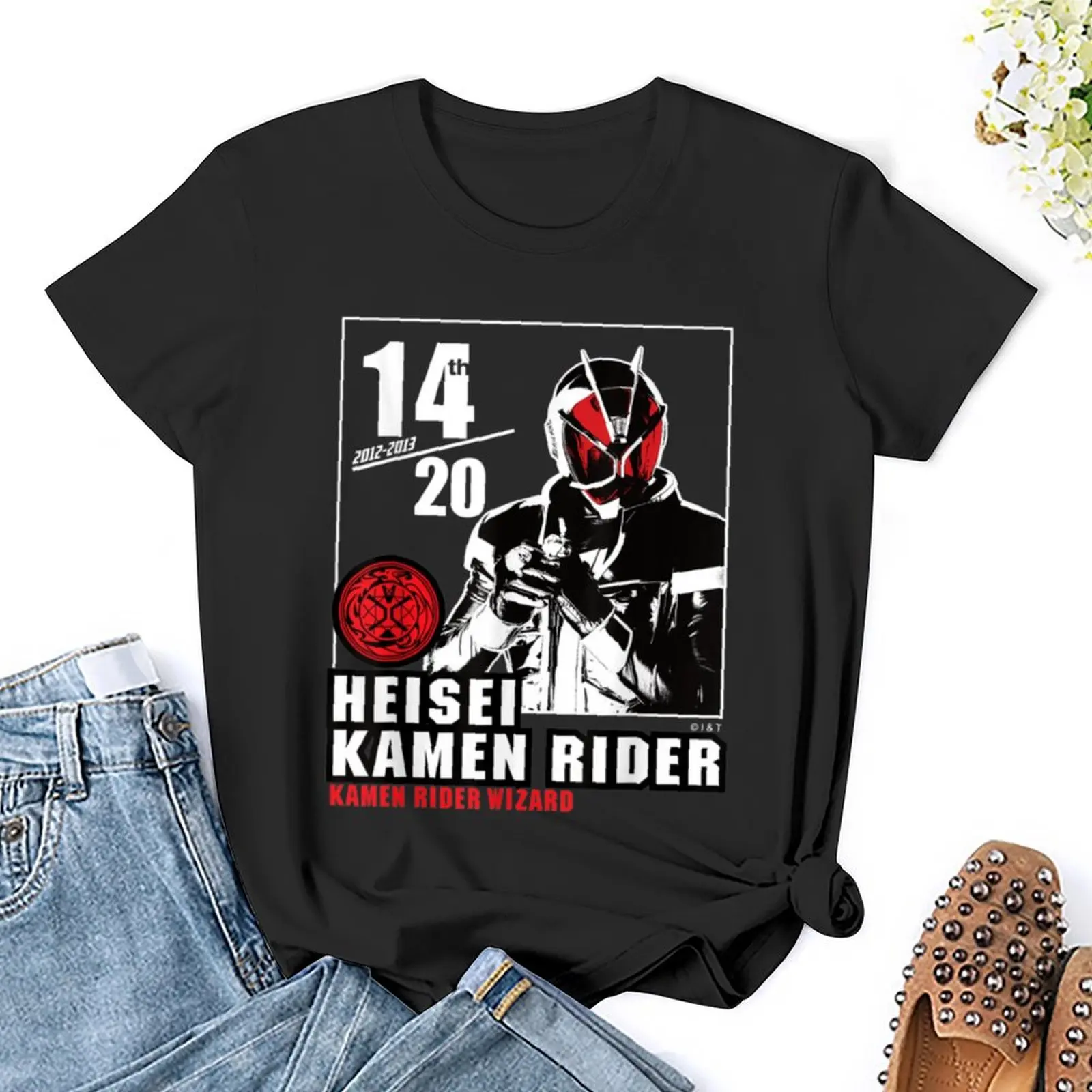 Футболка Kamen Rider Wizard Женская одежда с принтом животных для женщин