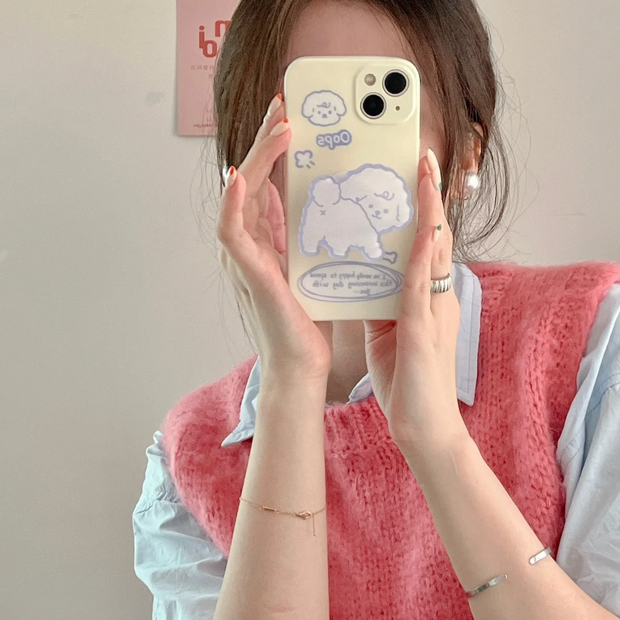 

English cartoon cute little dog Phone Case For iphone 14 13 12 11 Pro Max X XR XSMAX 7 8 Plus SE TPU Case Cover new products