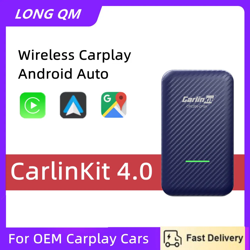 

CarlinKit 4,0 CarPlay адаптер беспроводной Android Авто адаптер для Smart TV приставки для Benz Audi Mercedes Volkswagen Hyundai Toyota Nissan