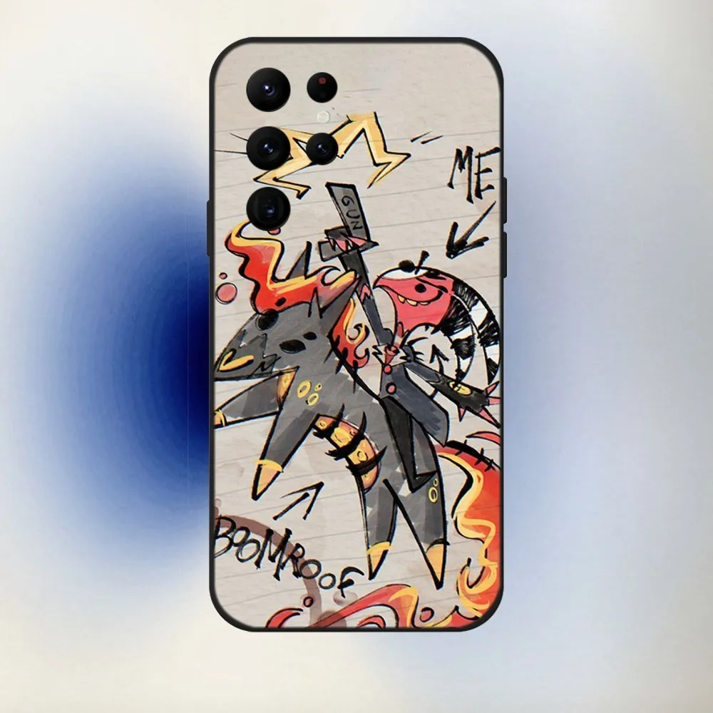 Чехол для телефона с изображением аниме H-HelluvaS B-Boss Samsung S24 23 22 30 21 10 9 Ultra Plus Lite FE 5G