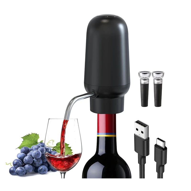 Электрическая наливка для вина с 2 пробками портативный автоматический аэратор 1