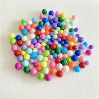 100pcs plastic diameter 6mm 10mm colorful solid balls for children board games accessory ball run game kids toy