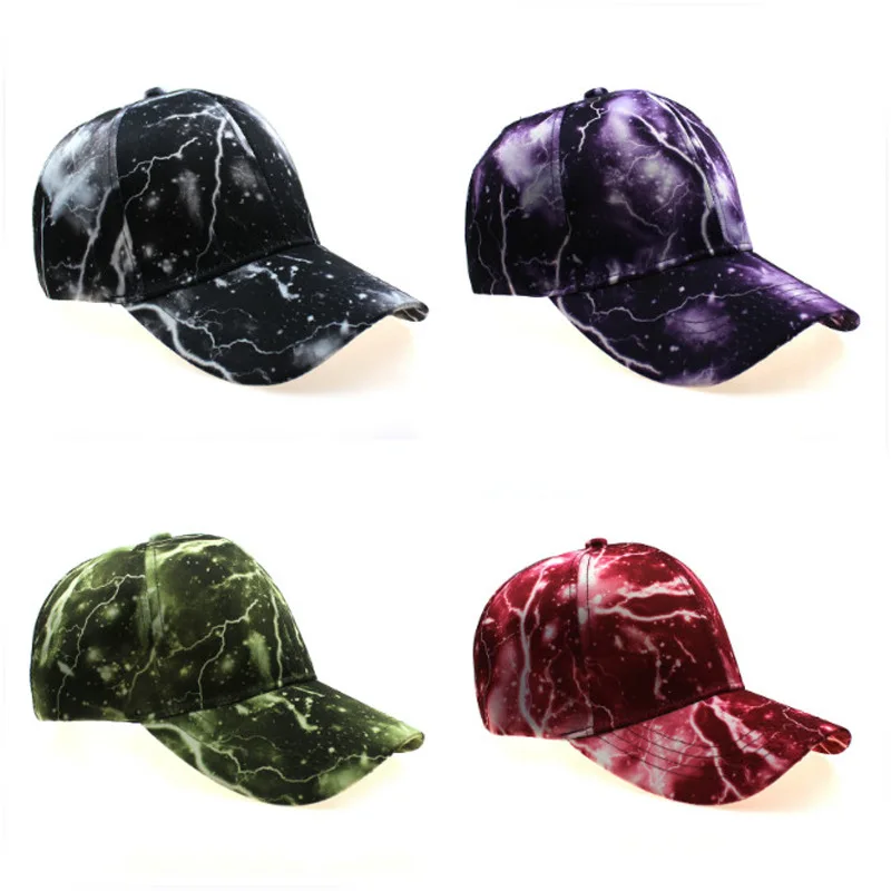 

2022 Outdoor Men's and Women's Casual Baseball Cap Lightning Pattern Peaked Cap Street Hip-hop Hat Trucker Hat Sun Hat Sun Hat