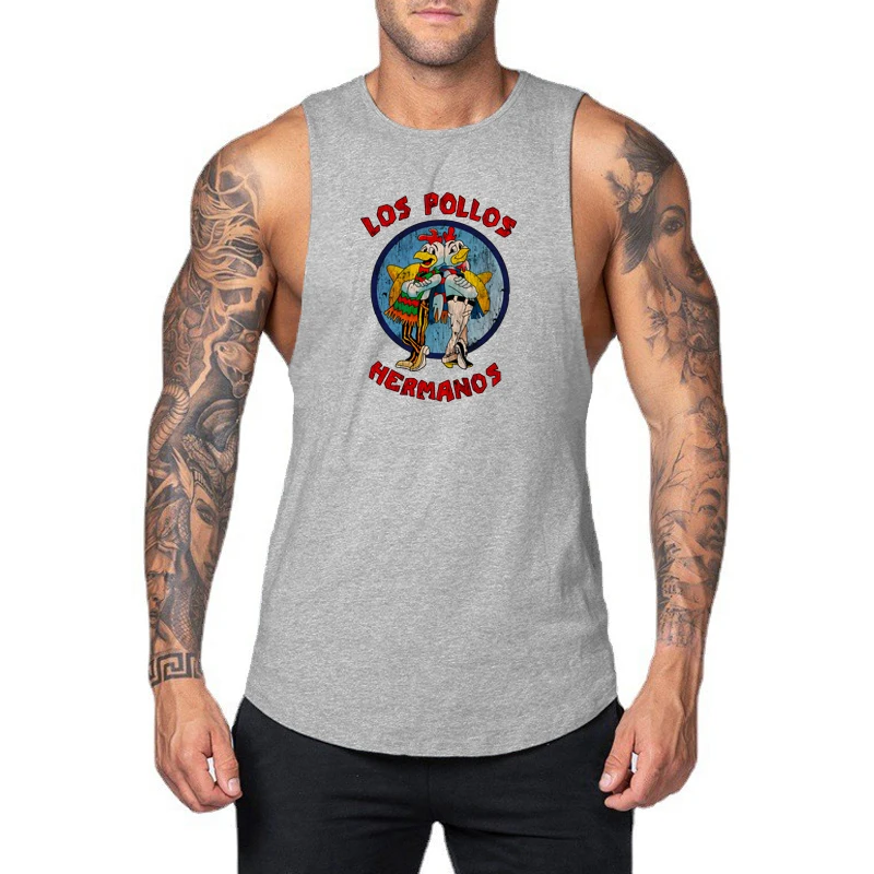 Мужская повседневная майка для бега Корейская фитнеса одежда тренажерного зала