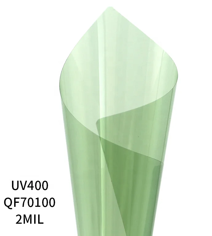 

Нано-керамика 152 см ширина 70% VLT 100% УФ-Зеленый автомобильный солнцезащитный козырек Тонировочная пленка 2-слойная