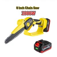 2000w 8 inch electric chain saw cordless handheld pruning chainsaw power tool for makita 18v battery