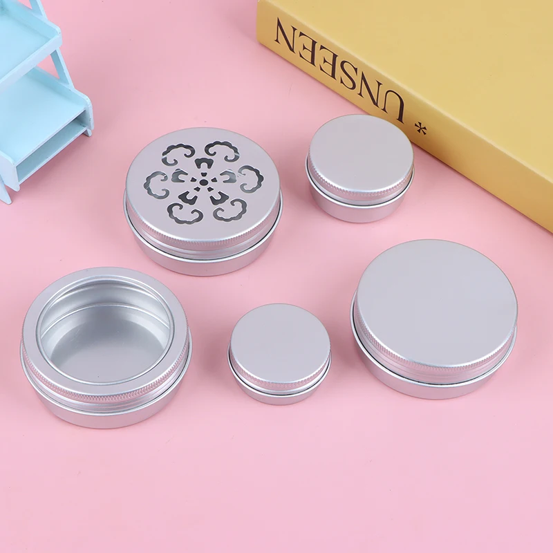 Aluminu 1PC 15/30/60 G Face Cream Bottle Jar Lid Empty Cosmetic Container Refillable Cosmetic Makeup Container Storage Box