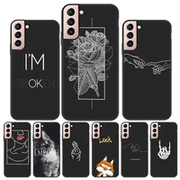 diy painted phone case for samsung samsung s22 ultra cases galaxy s20 fe s21 ultra s10 s9 plus fundas silicon protective covers