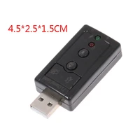 1pc external mini usb 2 0 3d virtual 480mbps 7 1 channel audio sound card adapter for pc desktop notebook