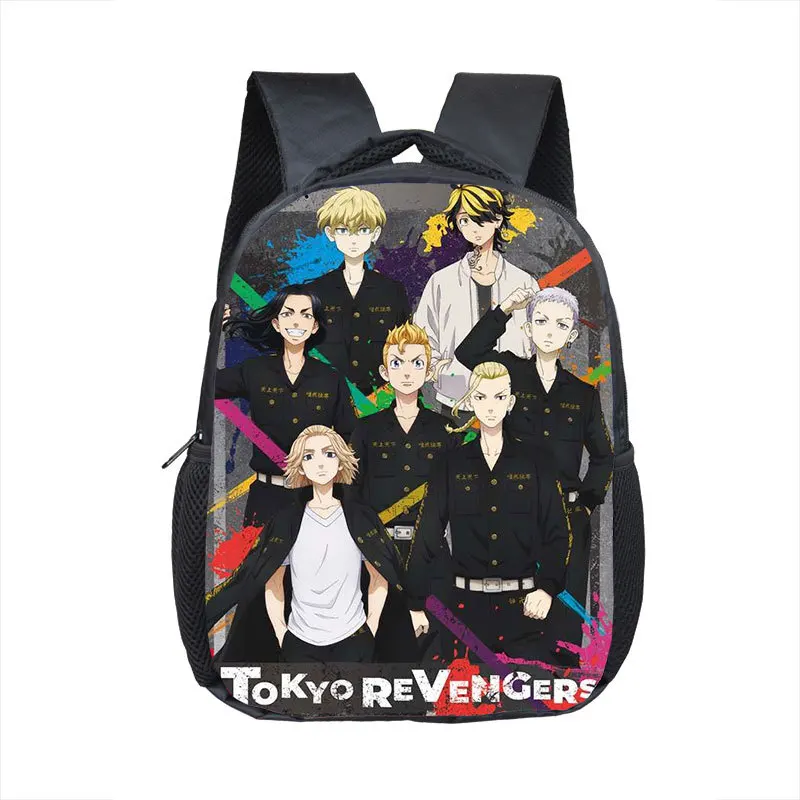 

12 Inches Anime Tokyo Revengers Fashion Schoolbags For Teenage Boys Girls Large Capacity Children Travel Casual Shoulder Bag