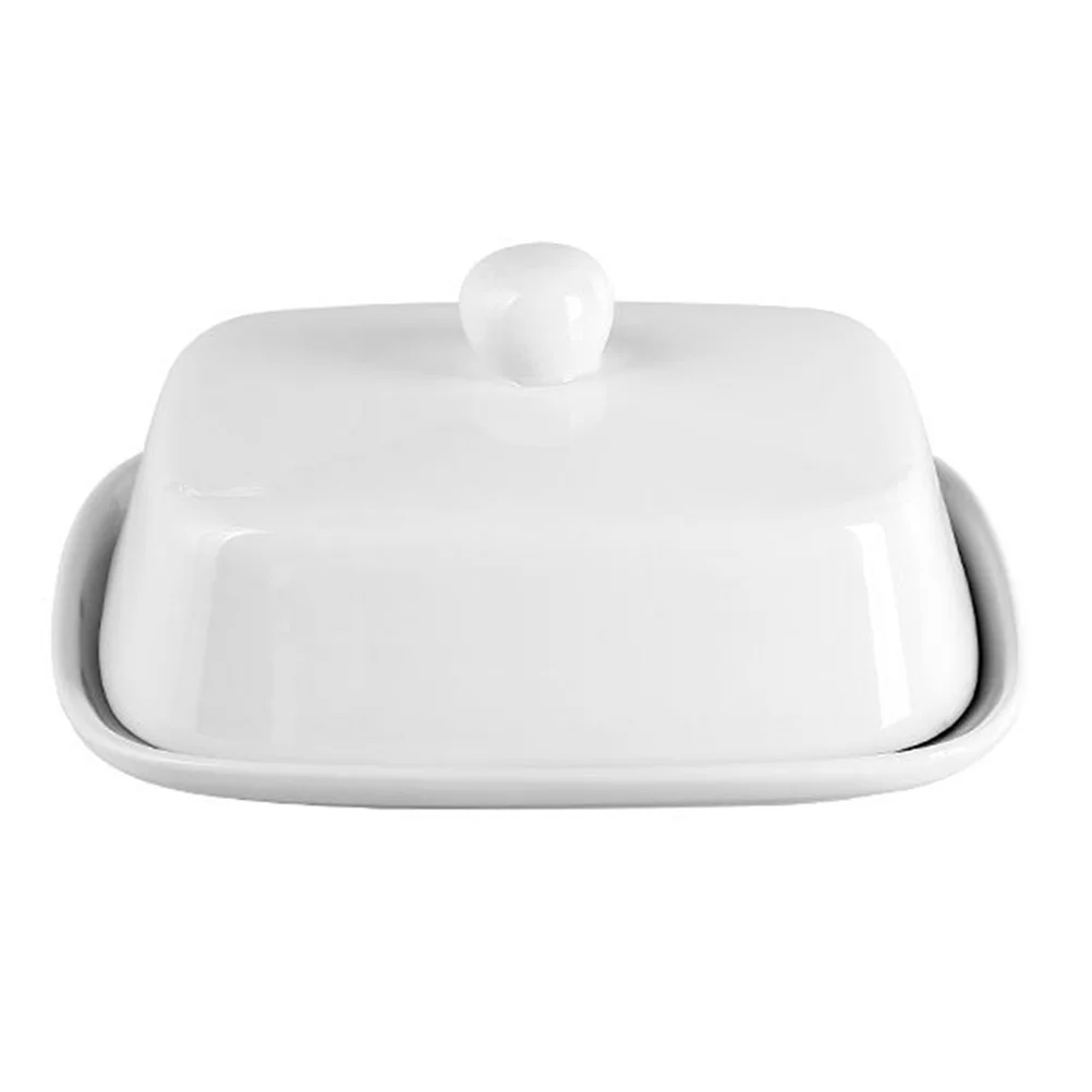 

Exquisite Butter Plate with Lid Ceramic Butter Cheese Box Cake Plate