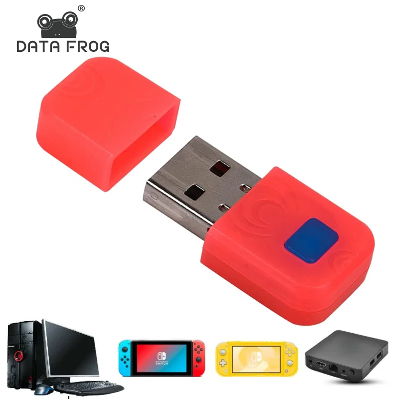 DATA FROG Wireless Controller USB Adapter for Nintendo Switch OLED/Switch Lite/Android TV box/PC Gamepad Receiver Accessories