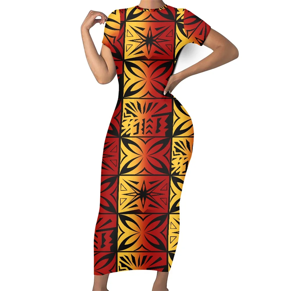 Оптовая цена женское повседневное платье полинезийское Самоа традиционное