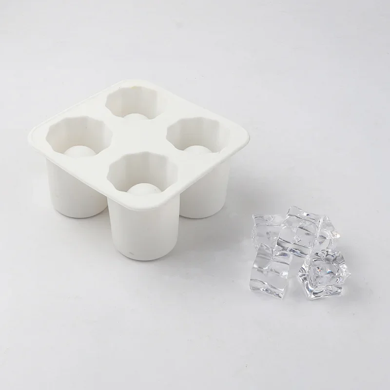 

Форма для льда Black Silicone 4 стакана