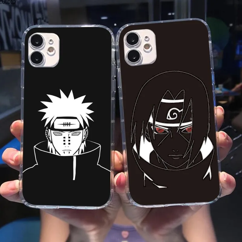 Чехол для телефона с Акацуки N-aruto Шаринган IPhone 14 13 12 11 XS X 8 7 6 Plus Mini Pro Max SE 2022 мягкий