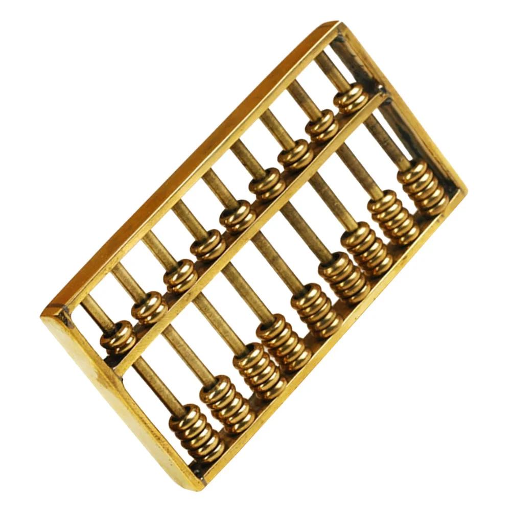 Статуя абакуса Миниатюрный Нежный латунный декор украшение в китайском стиле