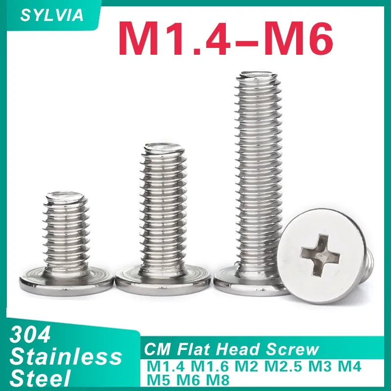 

Нержавеющие крестовые болты M1.4-M8