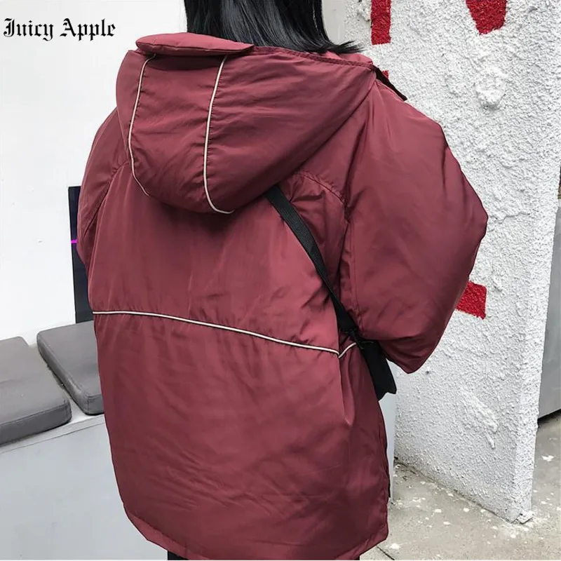 Woman's Winter Coats Casual Thick Loose Clothes Solid Zipper Pockets A-line Women's Jackets 2022 Streetwear Female Clothing Y2k