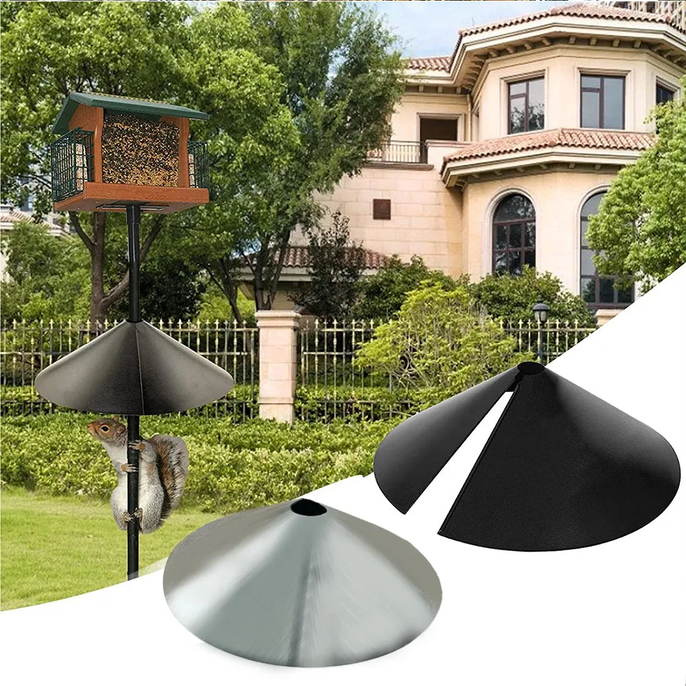 

Outdoor For Bird Feeder Yard Protect Pole Anti Rust Wrap Around Squirrel Baffle Birds Supplies Suit For Garden Yard Balcony