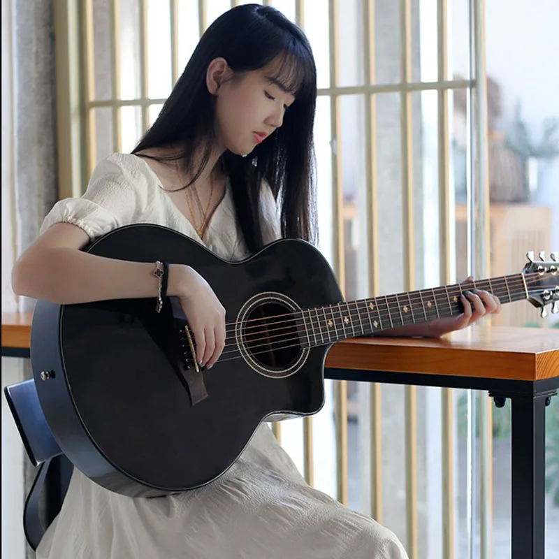 

Акустические гитары Explorer для левой руки, Джазовый ремешок, высококачественные гитары, лирические Струны для начинающих, Струнные инструмен...