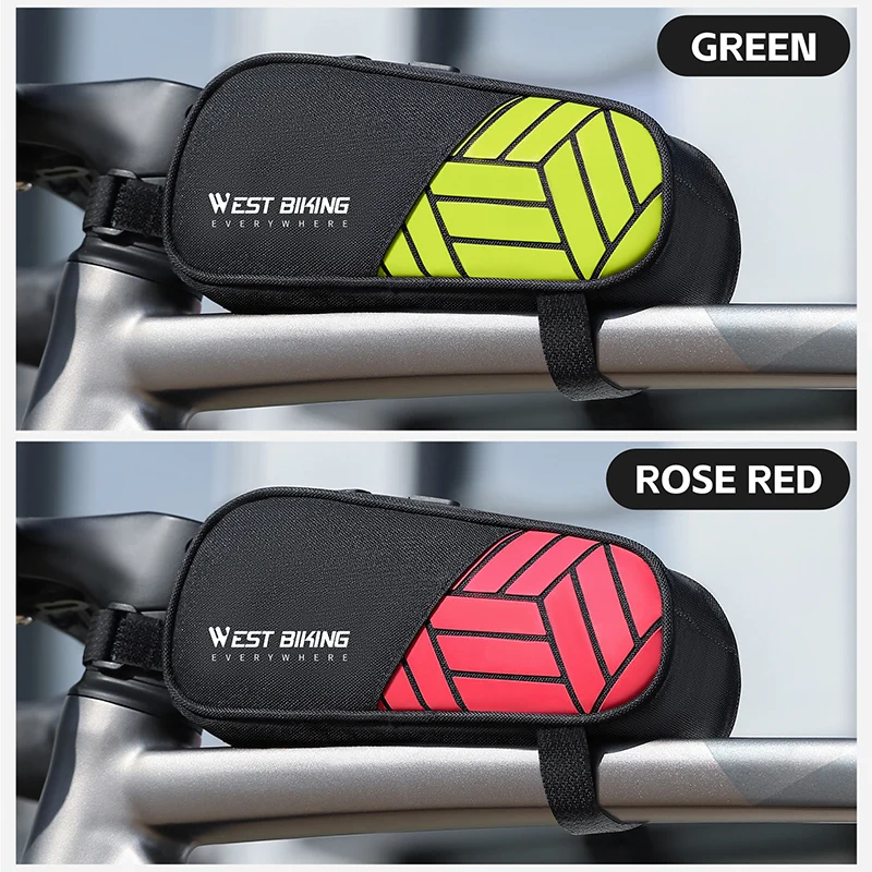 WEST BIKING Верхняя передняя трубчатая рама Многофункциональная треугольная сумка 1л